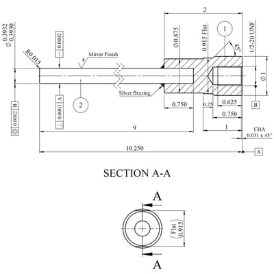 Core Design 2D Drawing