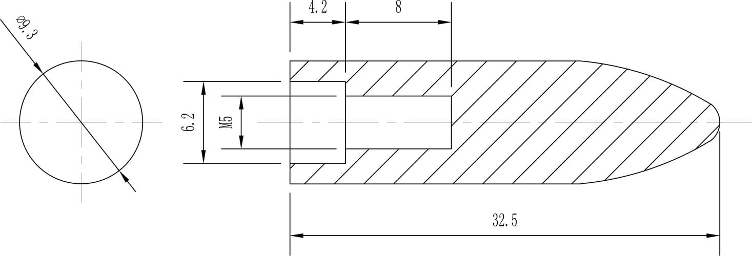 Metal And Ceramic Injection Molding Part Drawing