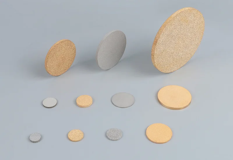 Discos de filtro de bronze sinterizado e discos de filtro de aço inoxidável sinterizado