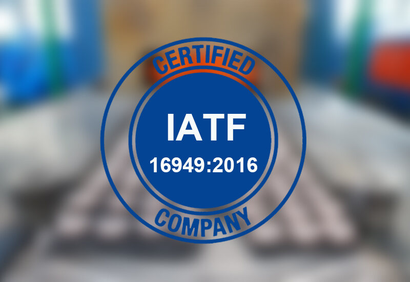 IATF 16949 2016 Certificate