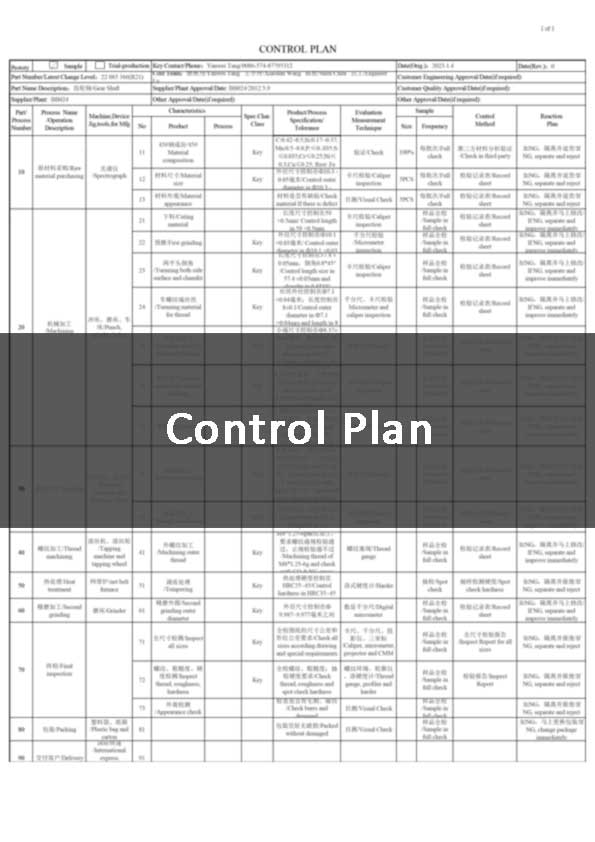 Control Plan