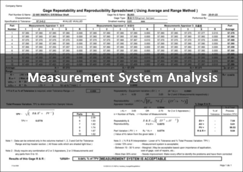 Measurement System Analysis