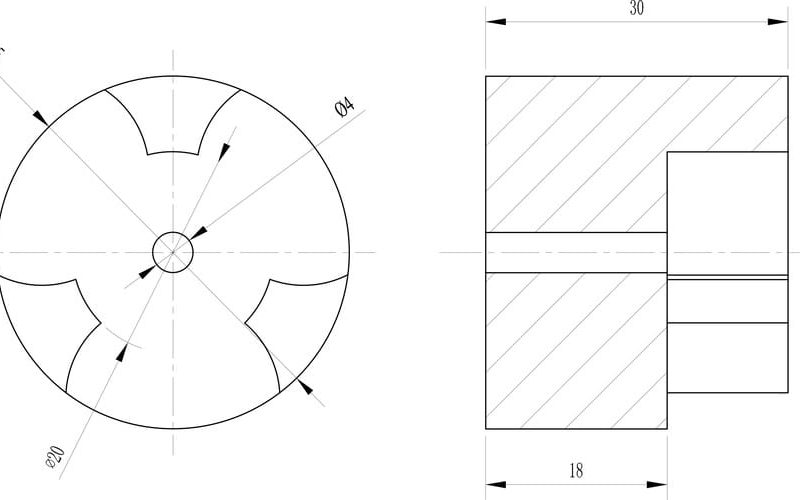 Jaw Flex Coupling Drawing