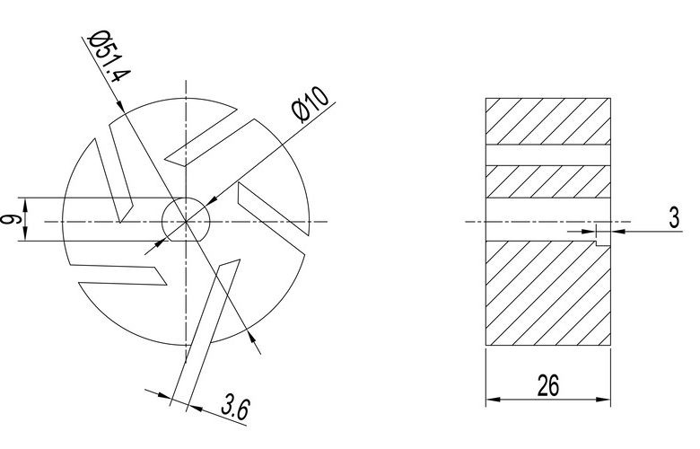 Powder Sintering Impeller Drawing