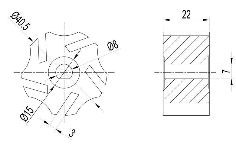 Sintering Impeller Drawing