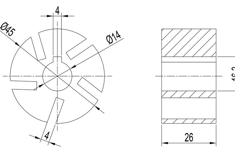 Sintering Metal Impeller Drawing